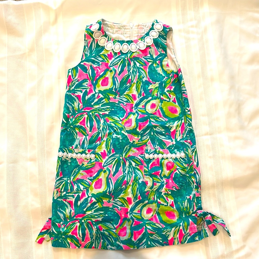 Lilly Pulitzer Gurls Avacado Dress Size 8
